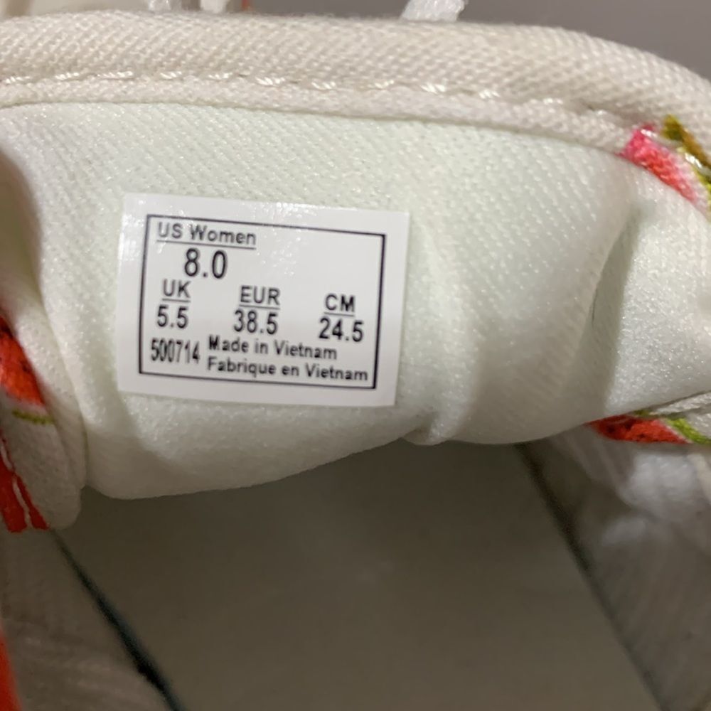 Vans White Atwood Low Watermelon Shoe Size 8 - Picture 7 of 7